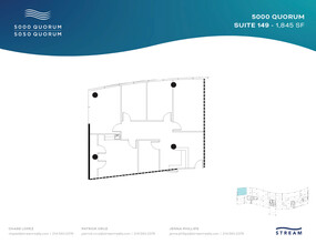 5000 Quorum Dr, Dallas, TX en alquiler Plano de la planta- Imagen 1 de 1