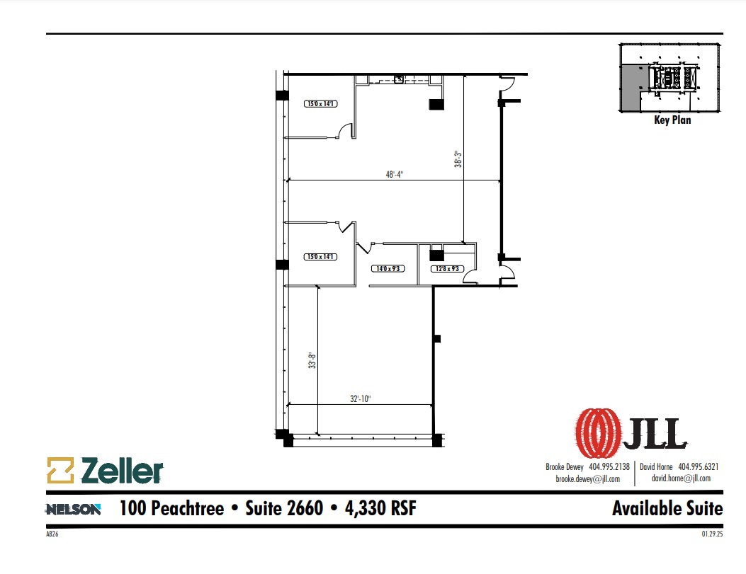 100 Peachtree St NW, Atlanta, GA en alquiler Plano de la planta- Imagen 1 de 1