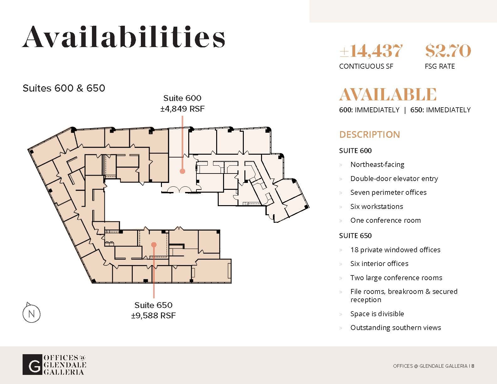 100 W Broadway, Glendale, CA en alquiler Plano de la planta- Imagen 1 de 2