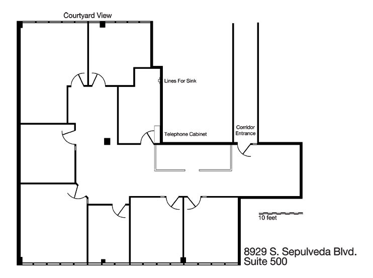 8929-8939 S Sepulveda Blvd, Los Angeles, CA en alquiler Plano de la planta- Imagen 1 de 2