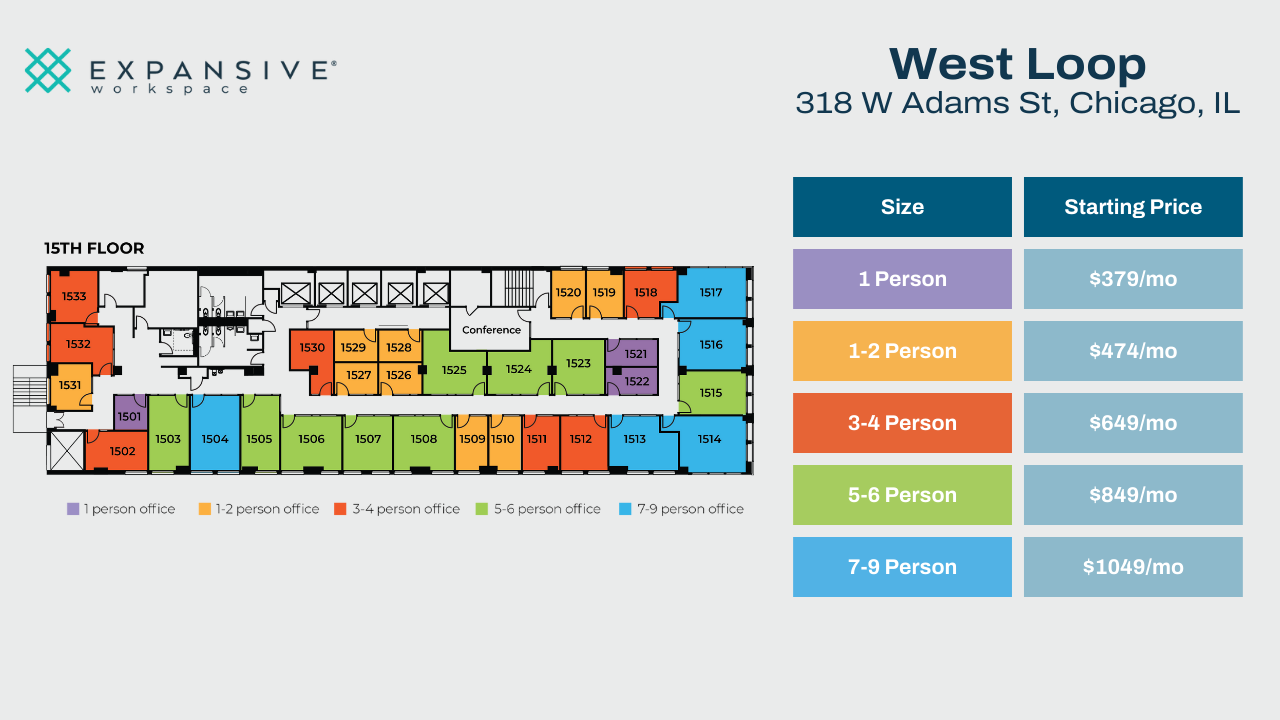 318 W Adams St, Chicago, IL en alquiler Plano de la planta- Imagen 1 de 4