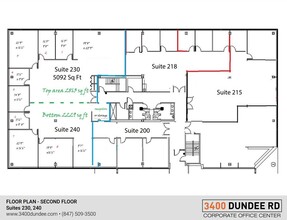 3400 Dundee Rd, Northbrook, IL en alquiler Plano de la planta- Imagen 1 de 2