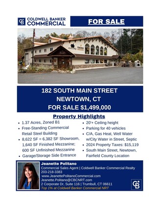 Más detalles para 182 S Main St, Newtown, CT - Locales en venta