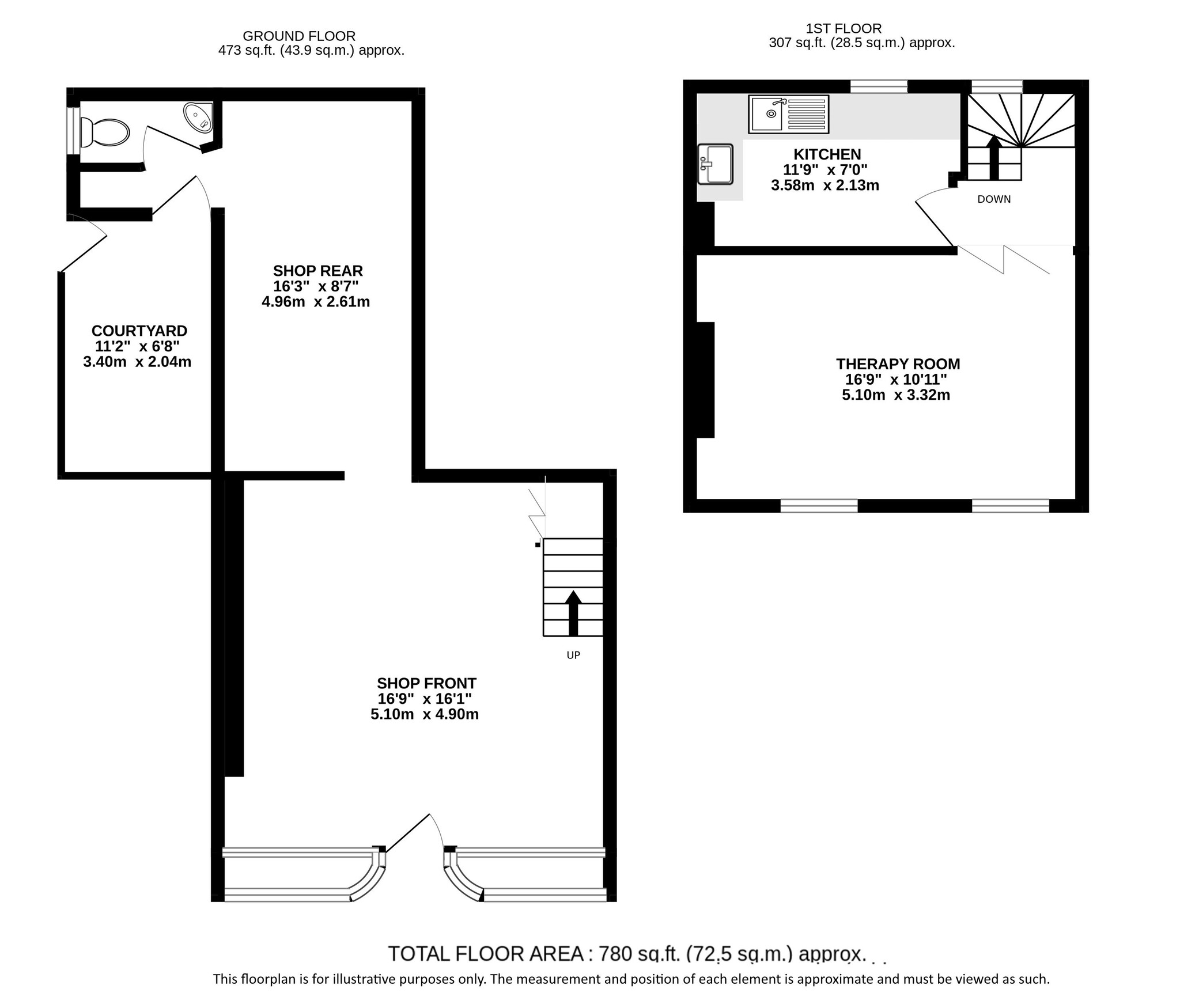 1 Castle St, Berkhamsted en venta Plano de la planta- Imagen 1 de 13