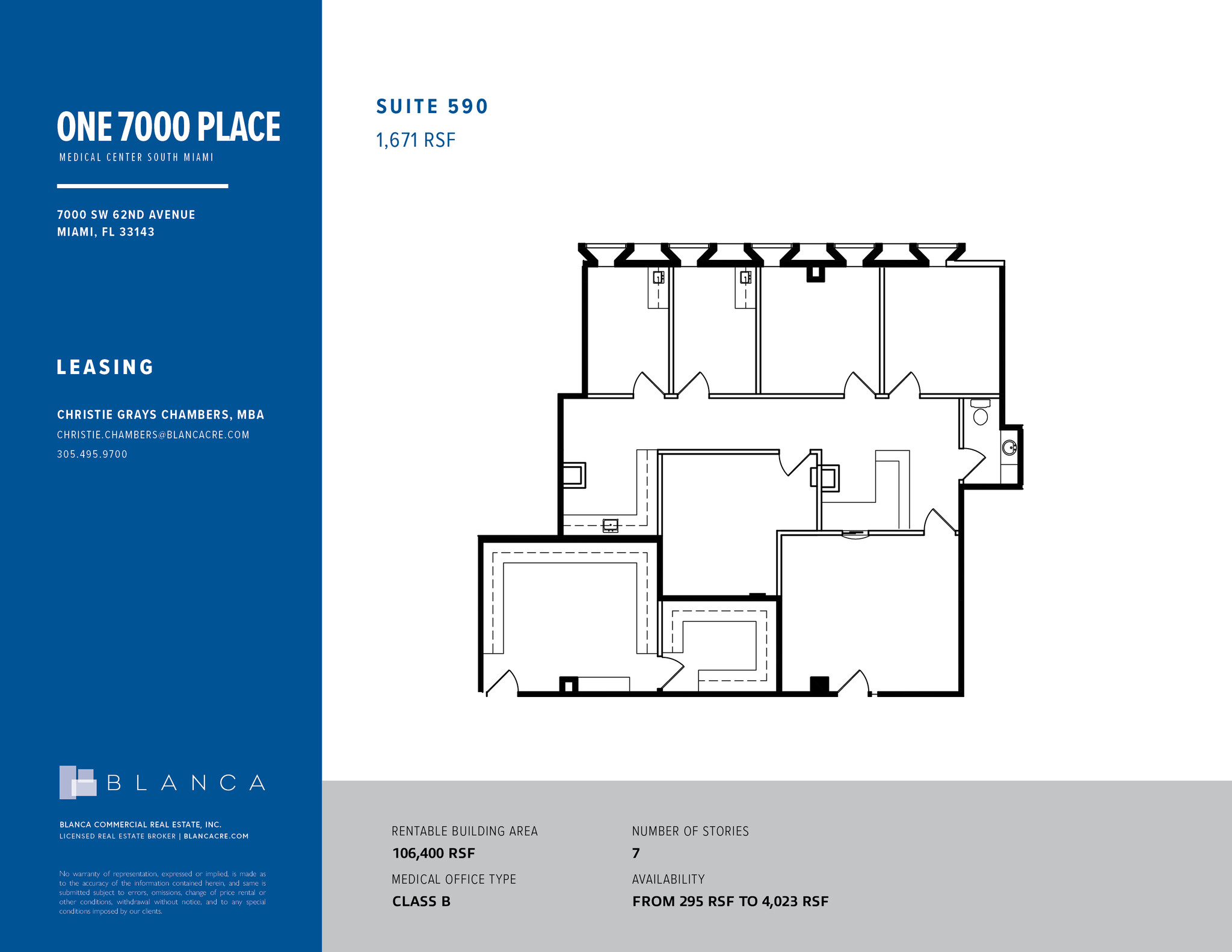 7000 SW 62nd Ave, Miami, FL en alquiler Plano de la planta- Imagen 1 de 1