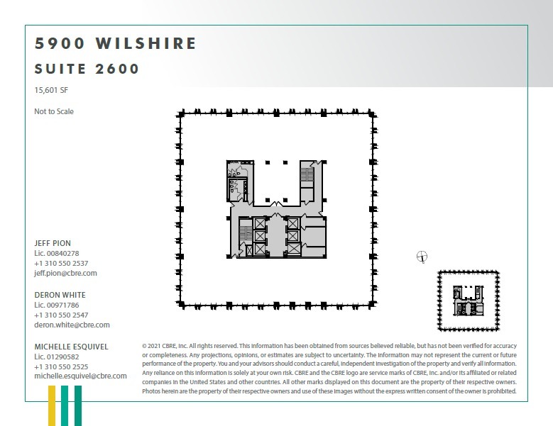 5900 Wilshire Blvd, Los Angeles, CA en alquiler Plano de la planta- Imagen 1 de 1