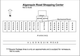 2202-2230 W Algonquin Rd, Rolling Meadows, IL en alquiler Plano del sitio- Imagen 1 de 1