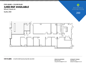 200 Mansell Ct E, Roswell, GA en alquiler Plano de la planta- Imagen 1 de 1