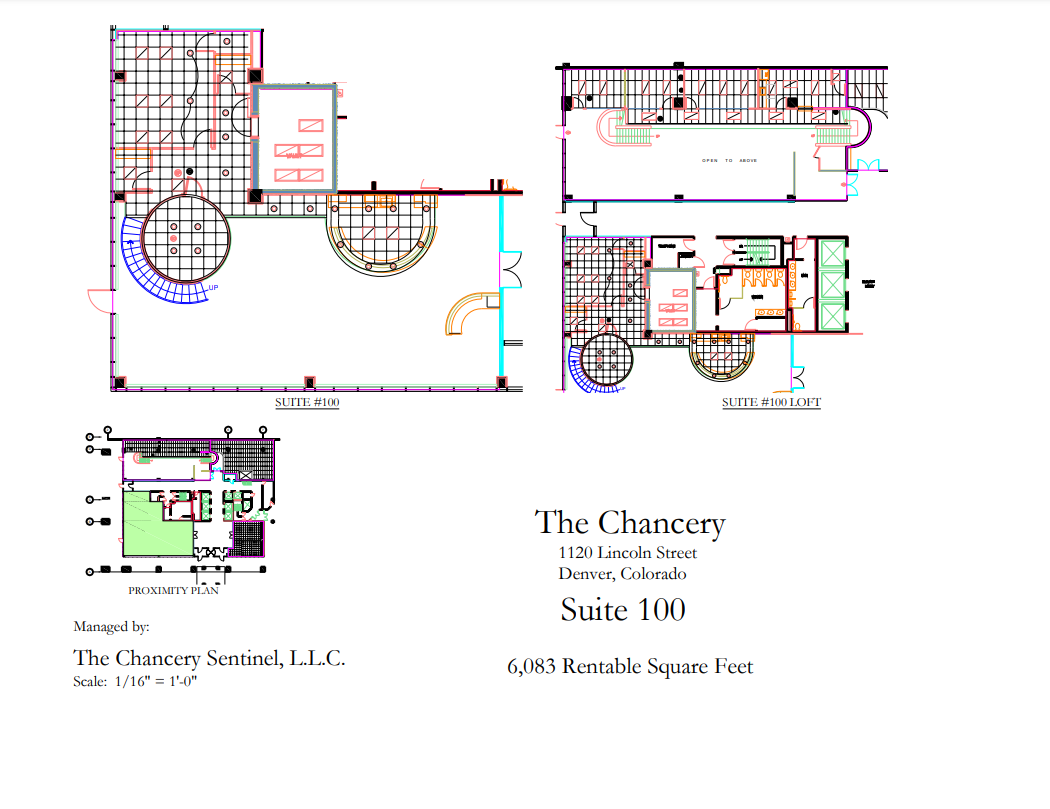 1120 Lincoln St, Denver, CO en alquiler Plano de la planta- Imagen 1 de 1