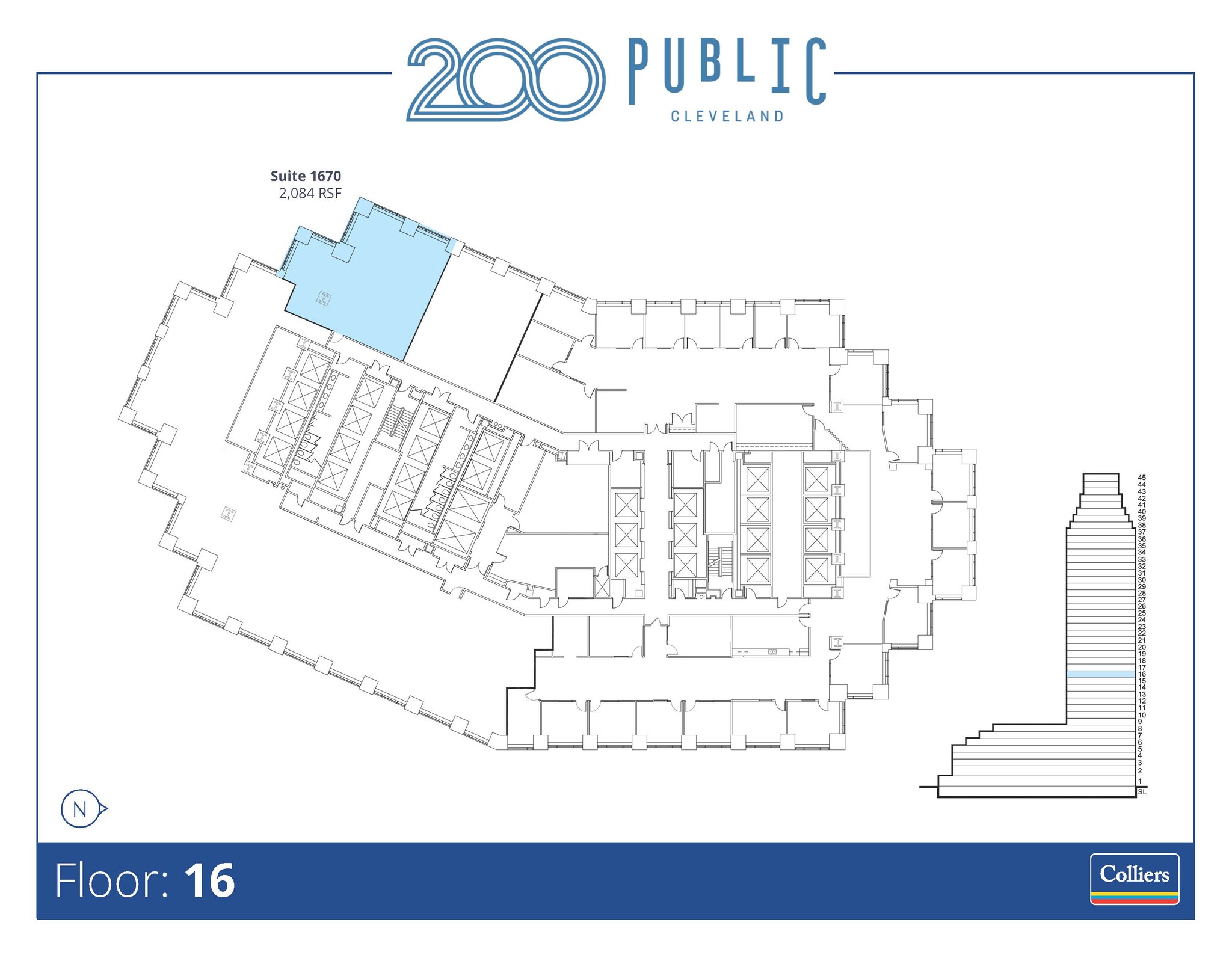 200 Public Sq, Cleveland, OH en alquiler Plano de la planta- Imagen 1 de 1