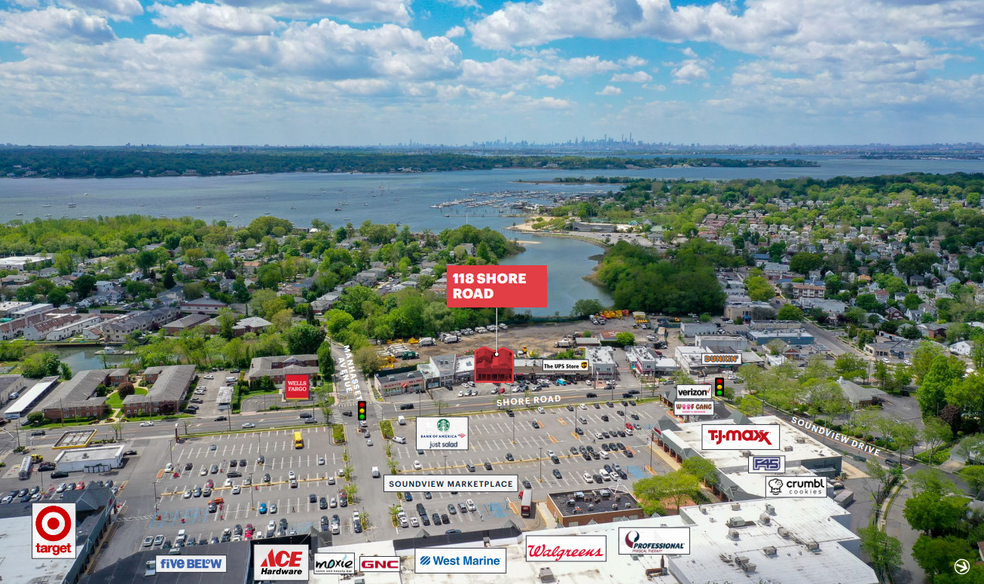 118-120 Shore Rd, Port Washington, NY en venta - Vista aérea - Imagen 2 de 11