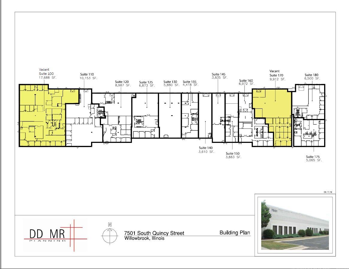 7501 S Quincy St, Willowbrook, IL en alquiler Plano de la planta- Imagen 1 de 1