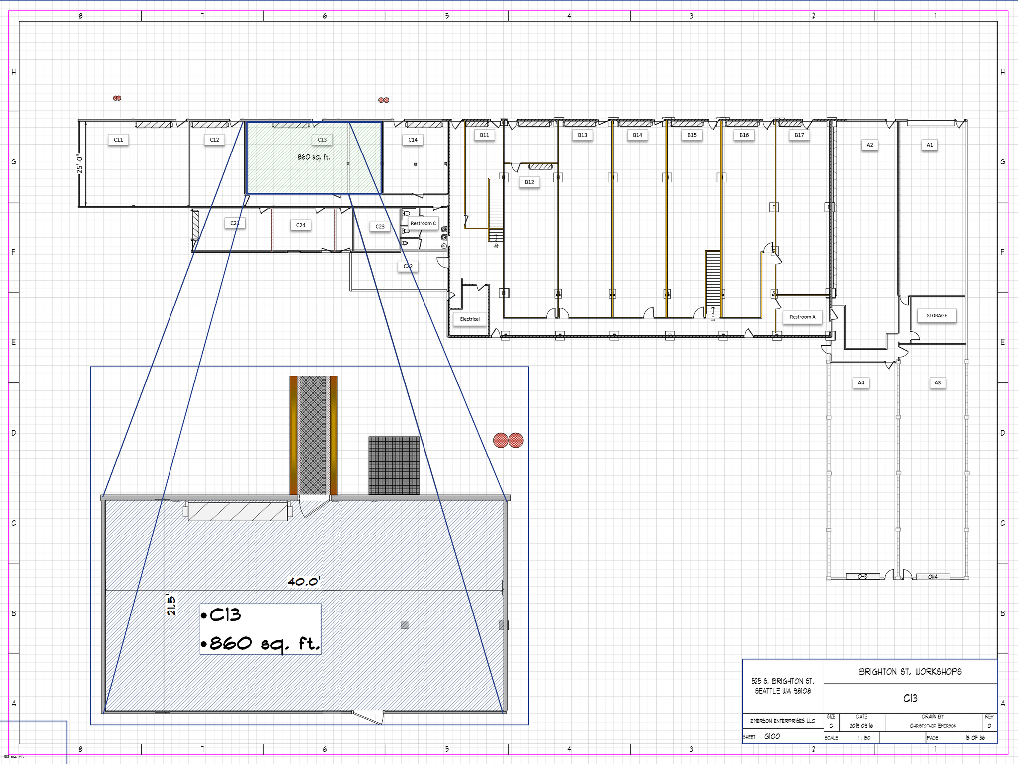 525 S Brighton St, Seattle, WA en alquiler Plano de la planta- Imagen 1 de 1