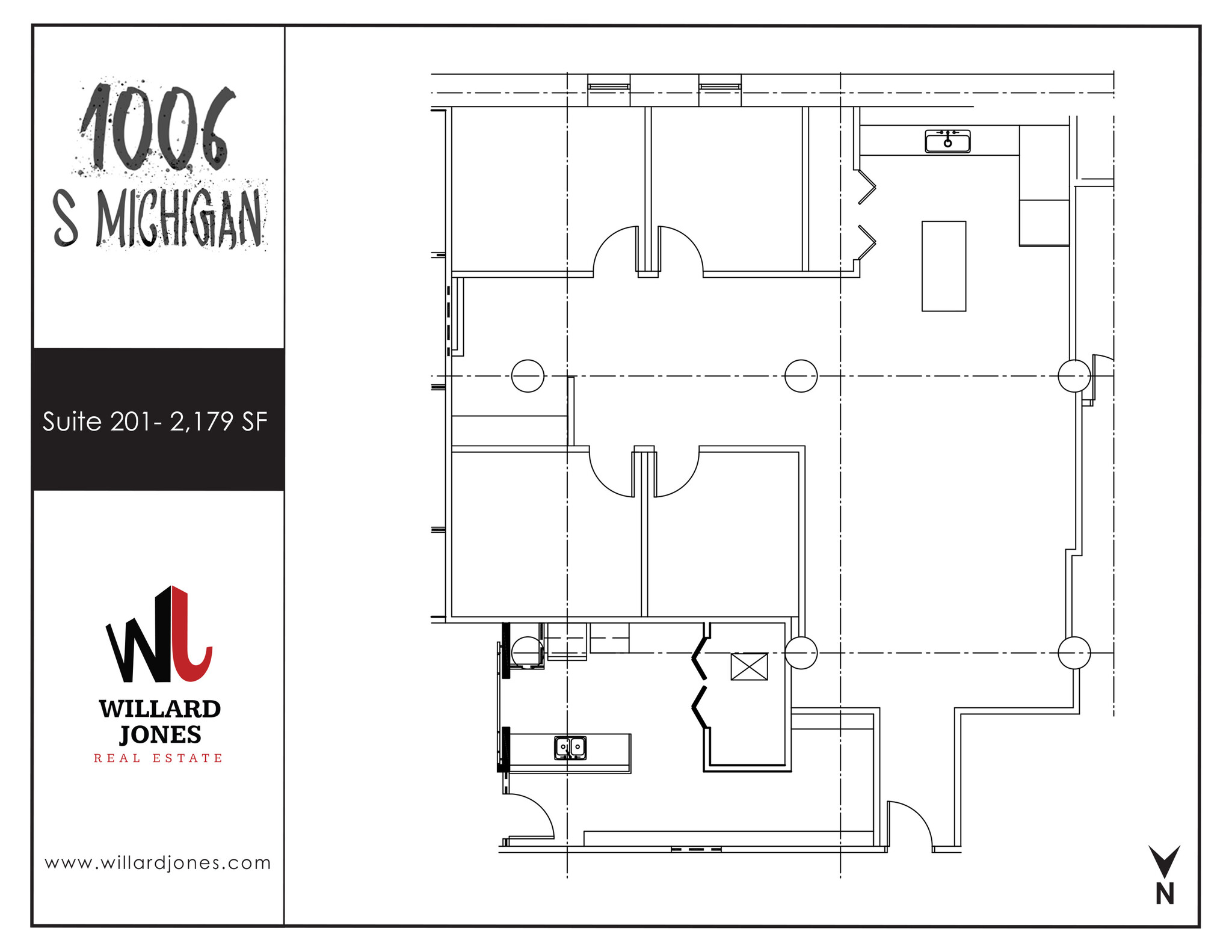 1006 S Michigan Ave, Chicago, IL en alquiler Plano de la planta- Imagen 1 de 1