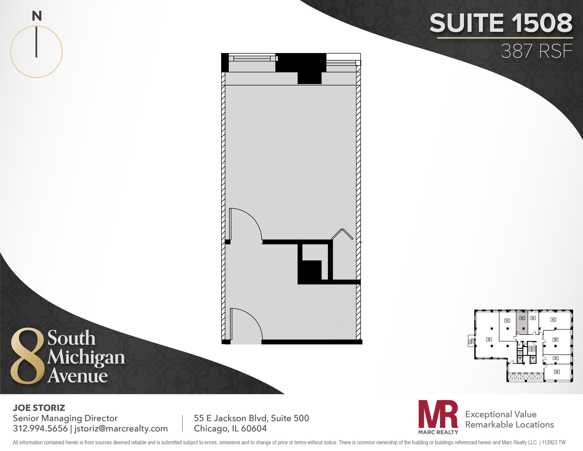 8 S Michigan Ave, Chicago, IL en alquiler Plano de la planta- Imagen 1 de 4