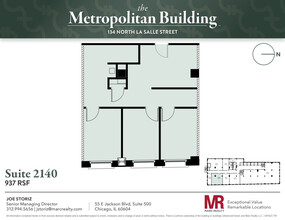 134 N LaSalle St, Chicago, IL en alquiler Plano de la planta- Imagen 1 de 5