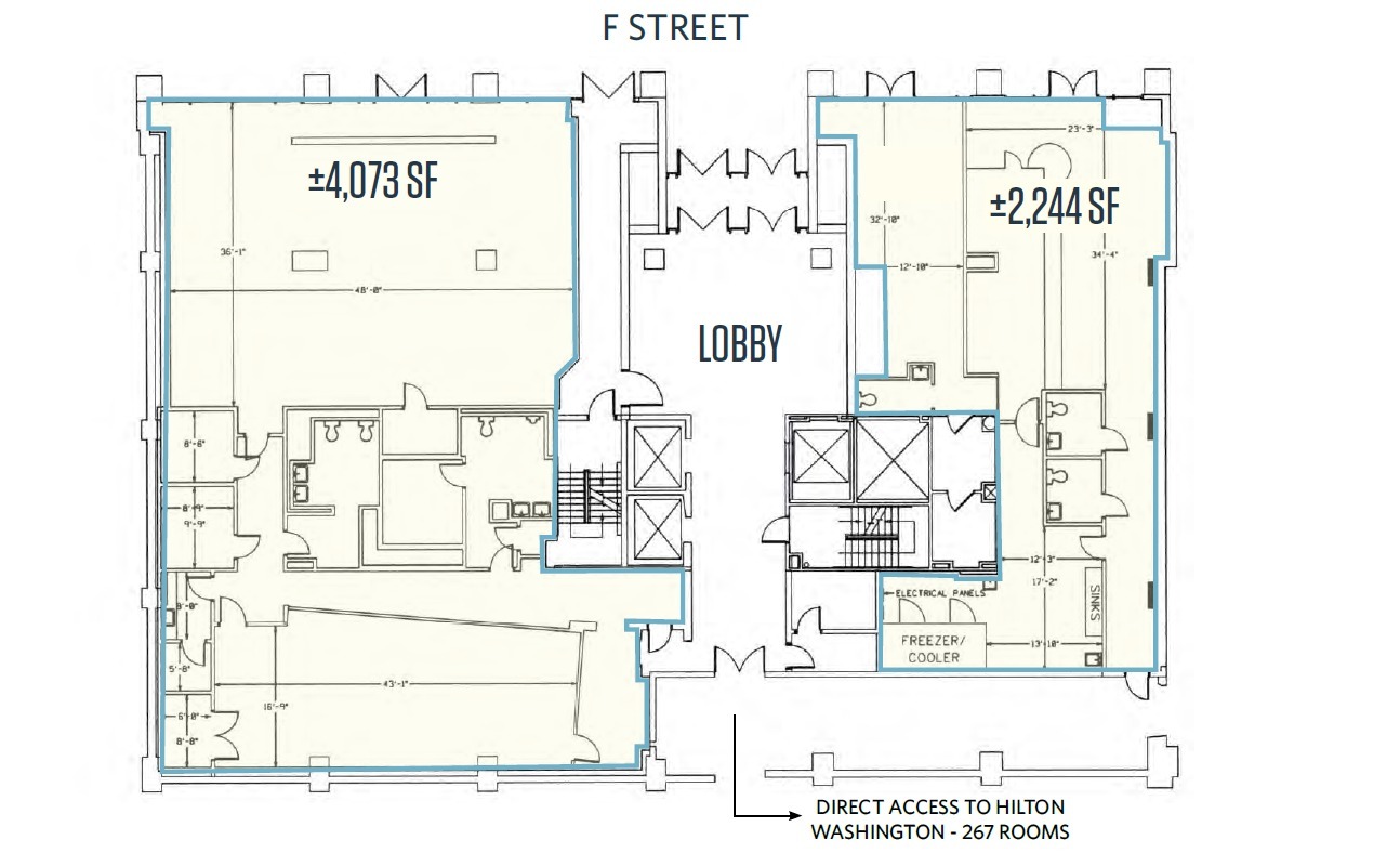 80 F St NW, Washington, DC en alquiler Plano de la planta- Imagen 1 de 1