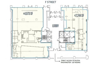 80 F St NW, Washington, DC en alquiler Plano de la planta- Imagen 1 de 1