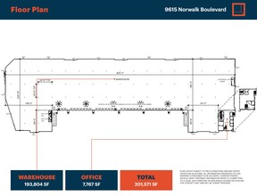 9615 Norwalk Blvd, Santa Fe Springs, CA en alquiler Plano de la planta- Imagen 1 de 3