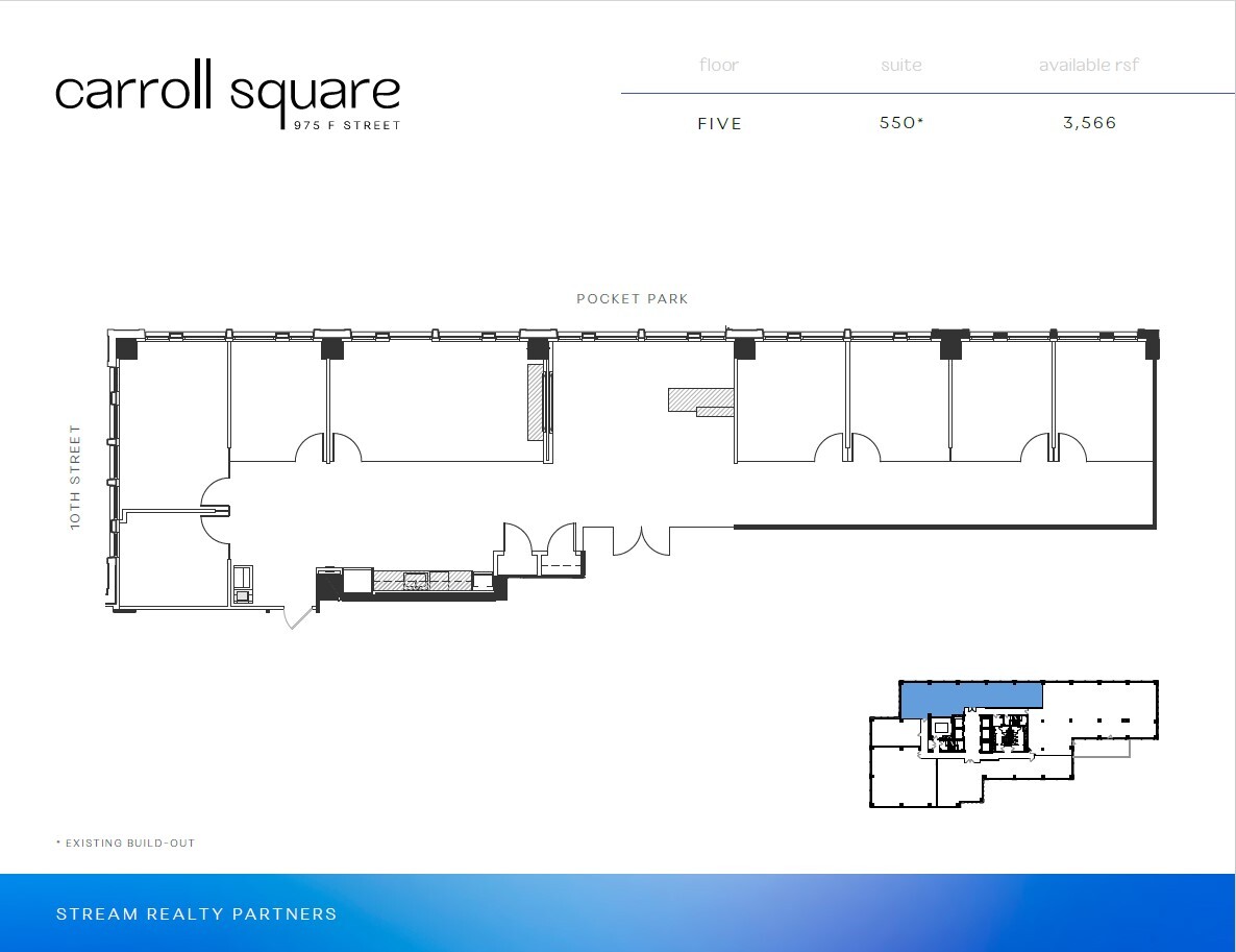 975 F St NW, Washington, DC en alquiler Plano de la planta- Imagen 1 de 1