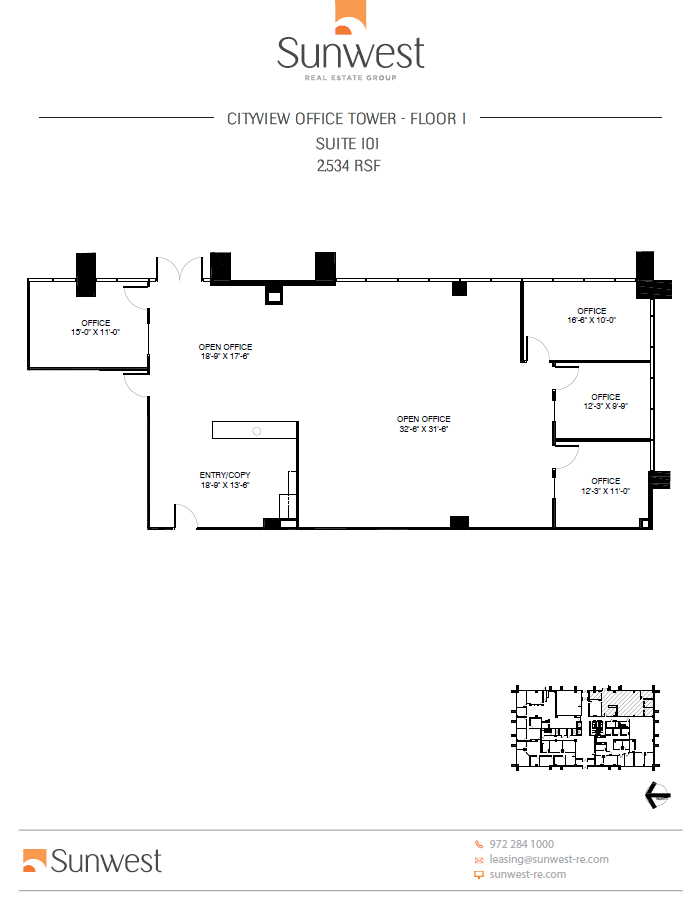 5339 Alpha Rd, Dallas, TX en alquiler Plano de la planta- Imagen 1 de 1