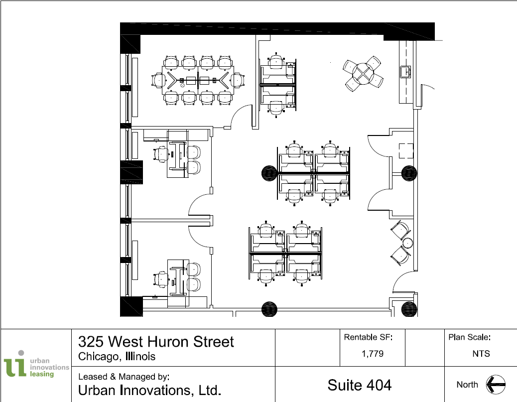 325 W Huron St, Chicago, IL en alquiler Plano de la planta- Imagen 1 de 9