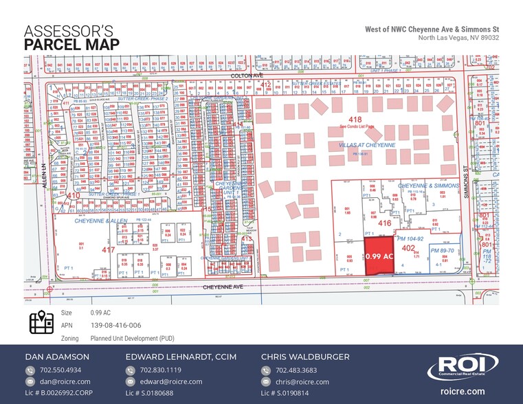 3000 Cheyenne, North Las Vegas, NV en venta - Plano de solar - Imagen 1 de 7