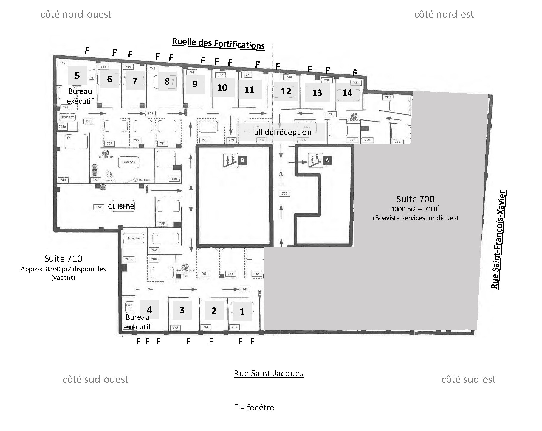 215 Rue Saint-Jacques, Montréal, QC en alquiler Plano de la planta- Imagen 1 de 1