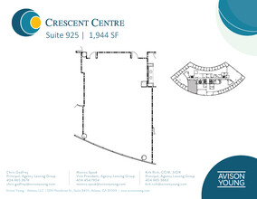 100 Crescent Center Pkwy, Tucker, GA en alquiler Plano de la planta- Imagen 1 de 3