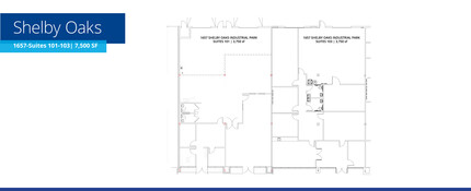 1682 Shelby Oaks Dr N, Memphis, TN en alquiler Plano de la planta- Imagen 2 de 2