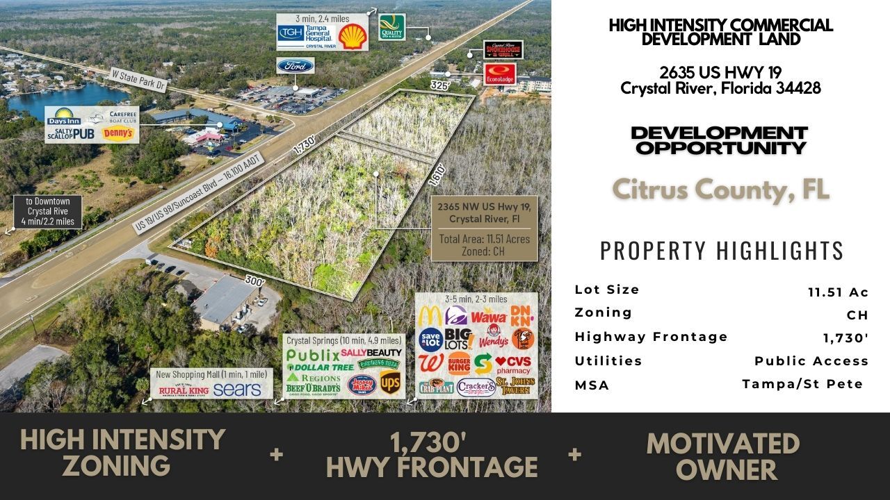 2365 NW US Highway 19, Crystal River, FL en venta Foto del edificio- Imagen 1 de 29