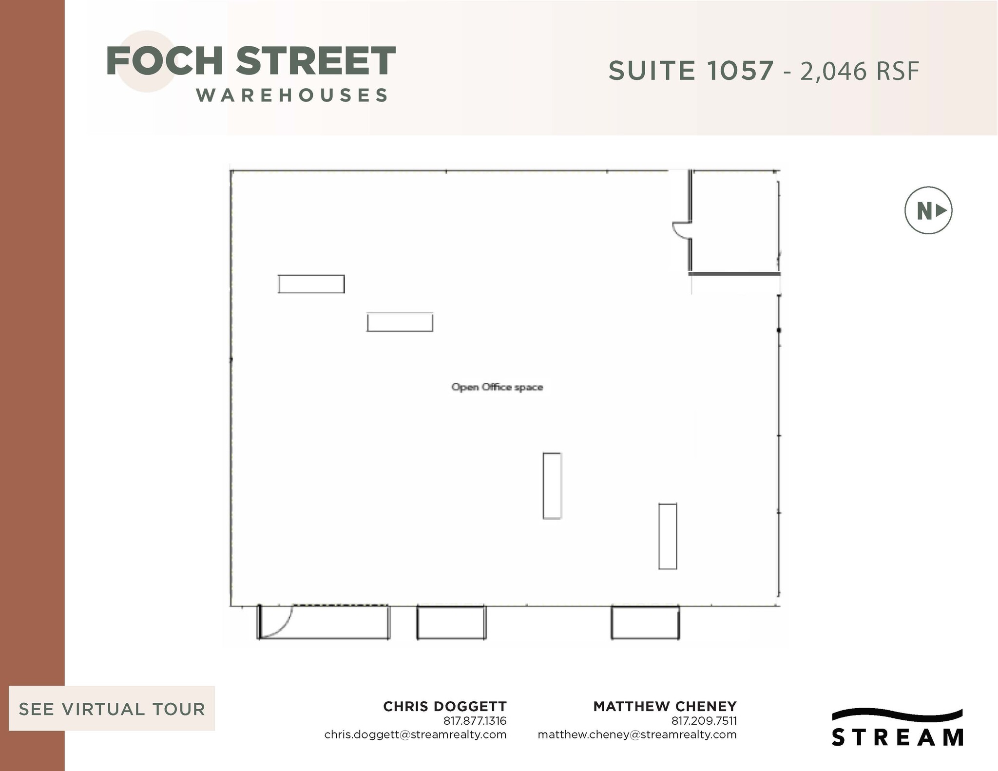 821-1075 Foch St, Fort Worth, TX en alquiler Plano de la planta- Imagen 1 de 1