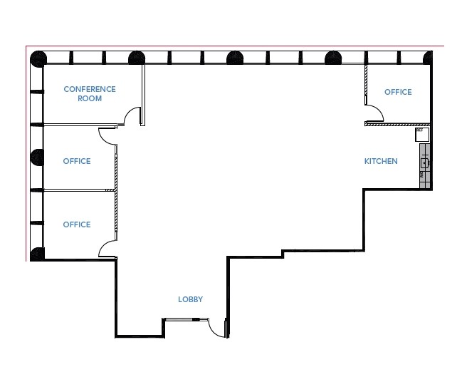 333 W Santa Clara St, San Jose, CA en alquiler Plano de la planta- Imagen 1 de 1