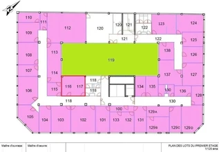 Oficinas en Rueil-Malmaison en alquiler Plano de la planta- Imagen 1 de 23