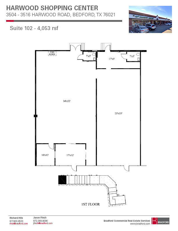 3504-3508 Harwood Rd, Bedford, TX en alquiler Plano de la planta- Imagen 1 de 1