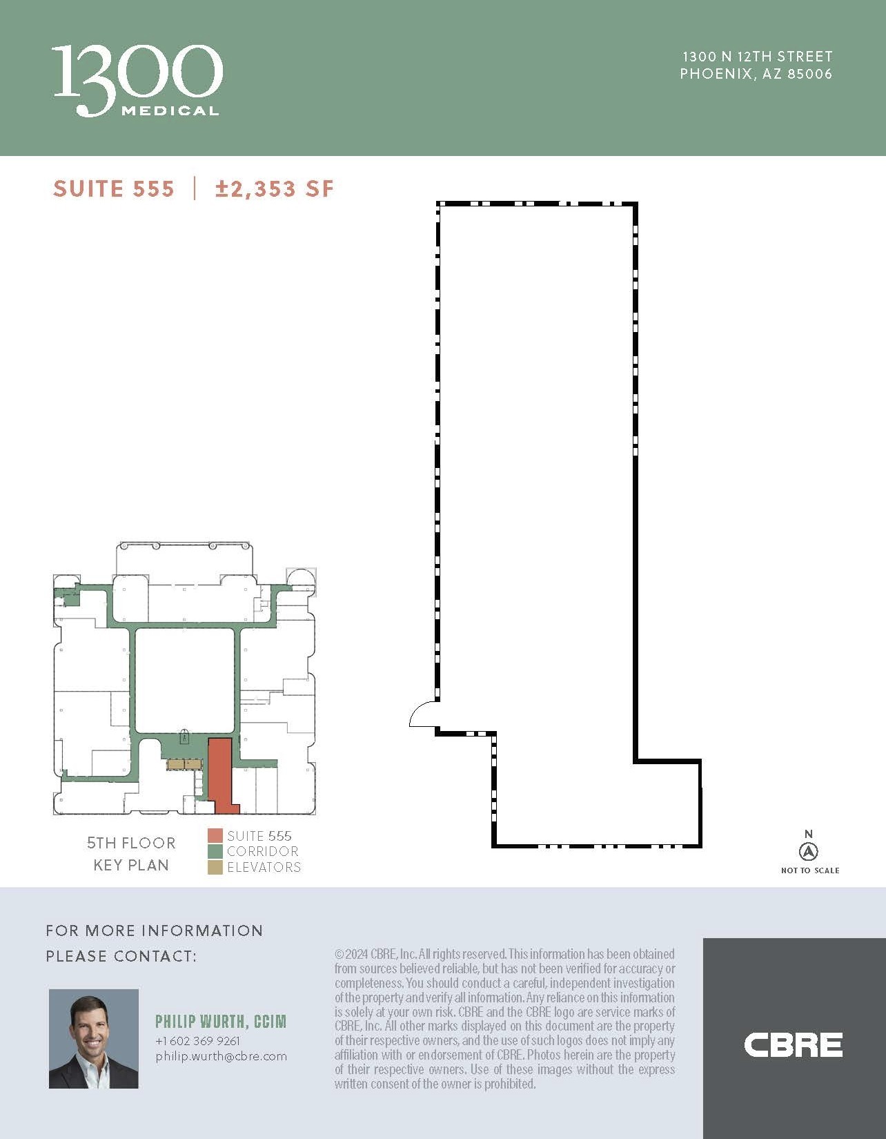 1300 N 12th St, Phoenix, AZ en alquiler Plano de la planta- Imagen 1 de 1