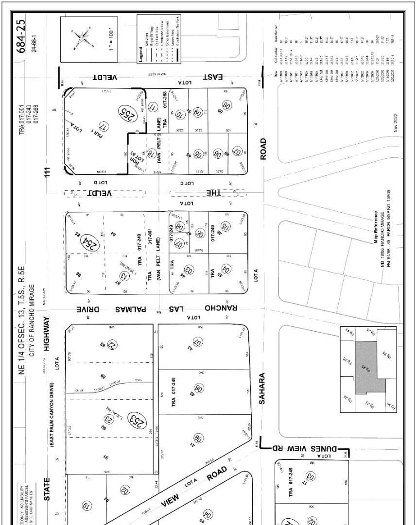 71703-71743 Hwy 111, Rancho Mirage, CA en alquiler Plano de solar- Imagen 1 de 1