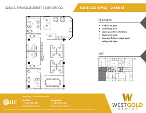 4380 S Syracuse St, Denver, CO en alquiler Plano de la planta- Imagen 1 de 2