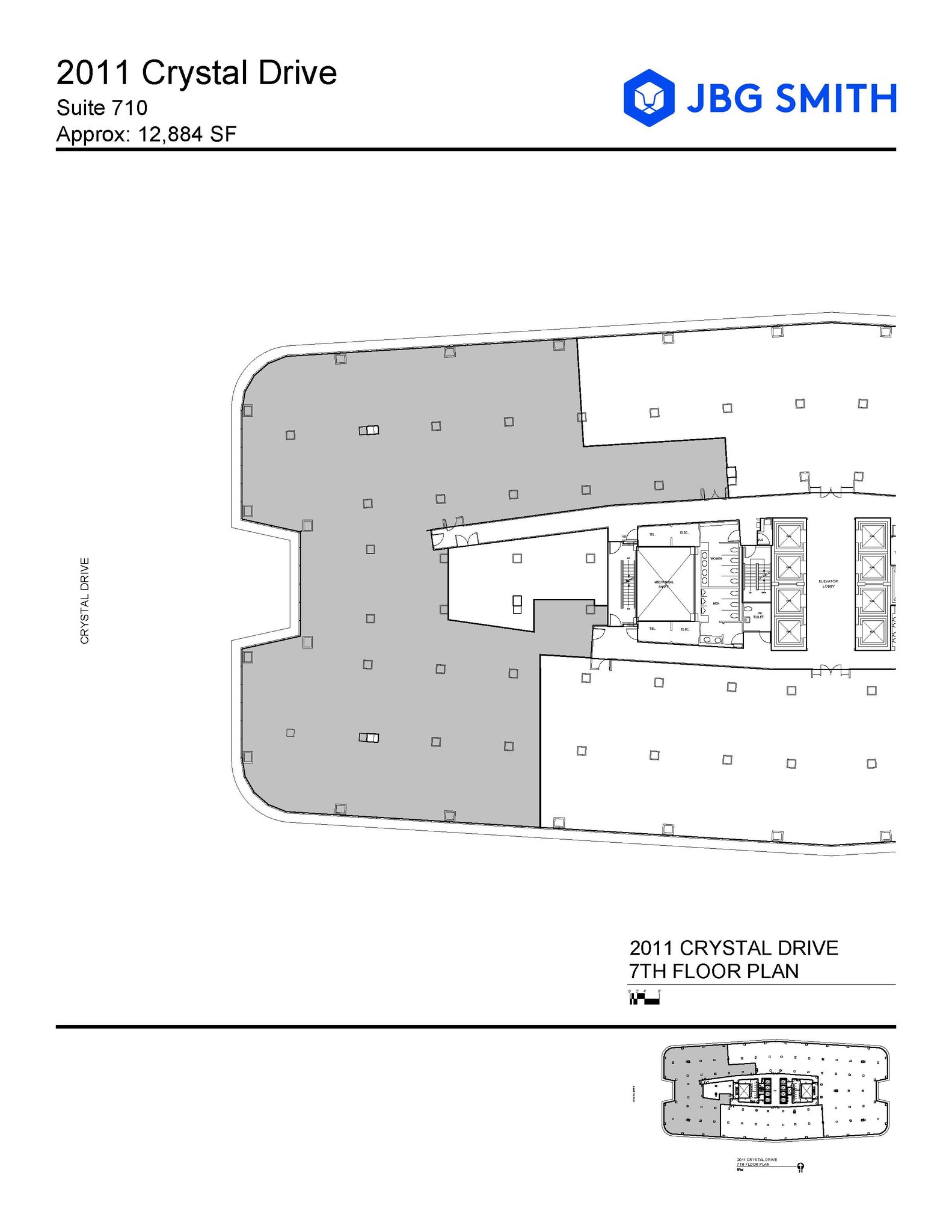 2011 Crystal Dr, Arlington, VA en alquiler Plano de la planta- Imagen 1 de 1