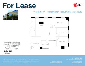 18333 Preston Rd, Dallas, TX en alquiler Plano de la planta- Imagen 1 de 1