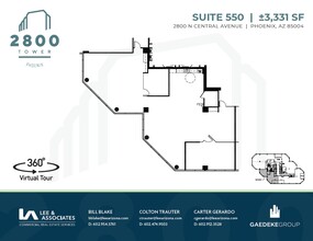 2800 N Central Ave, Phoenix, AZ en alquiler Plano de la planta- Imagen 1 de 1