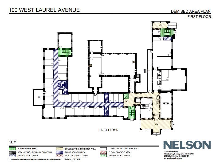 100 W Laurel Ave, Cheltenham, PA en alquiler Plano de la planta- Imagen 1 de 1