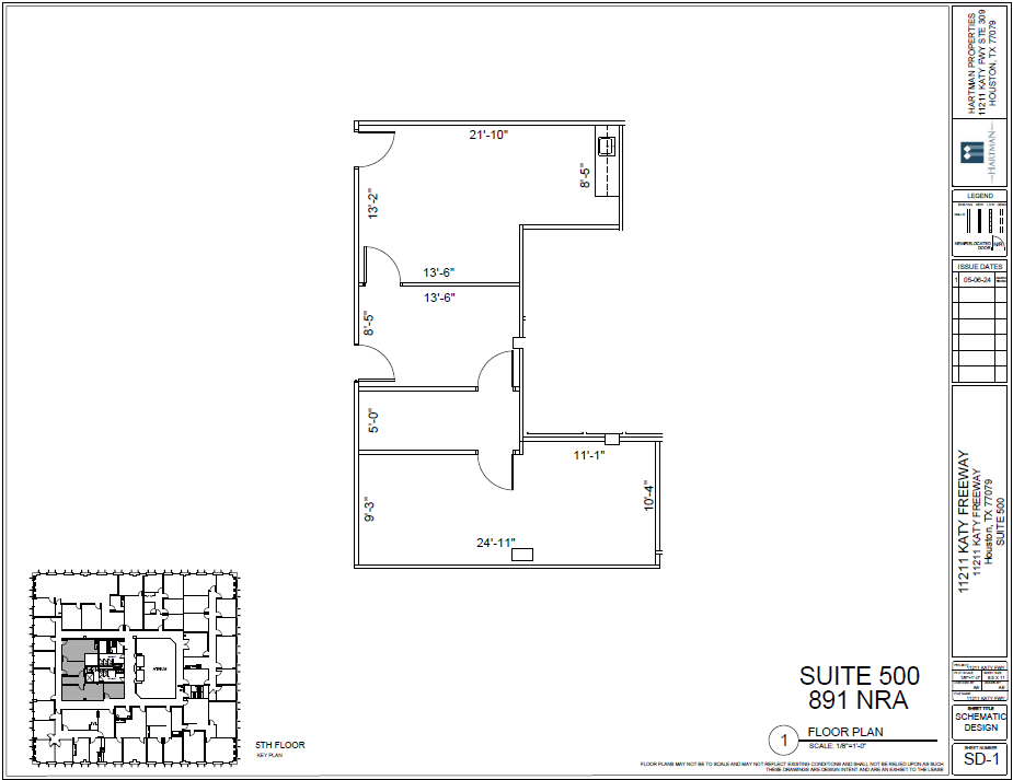 11211 Katy Fwy, Houston, TX en alquiler Plano de la planta- Imagen 1 de 2