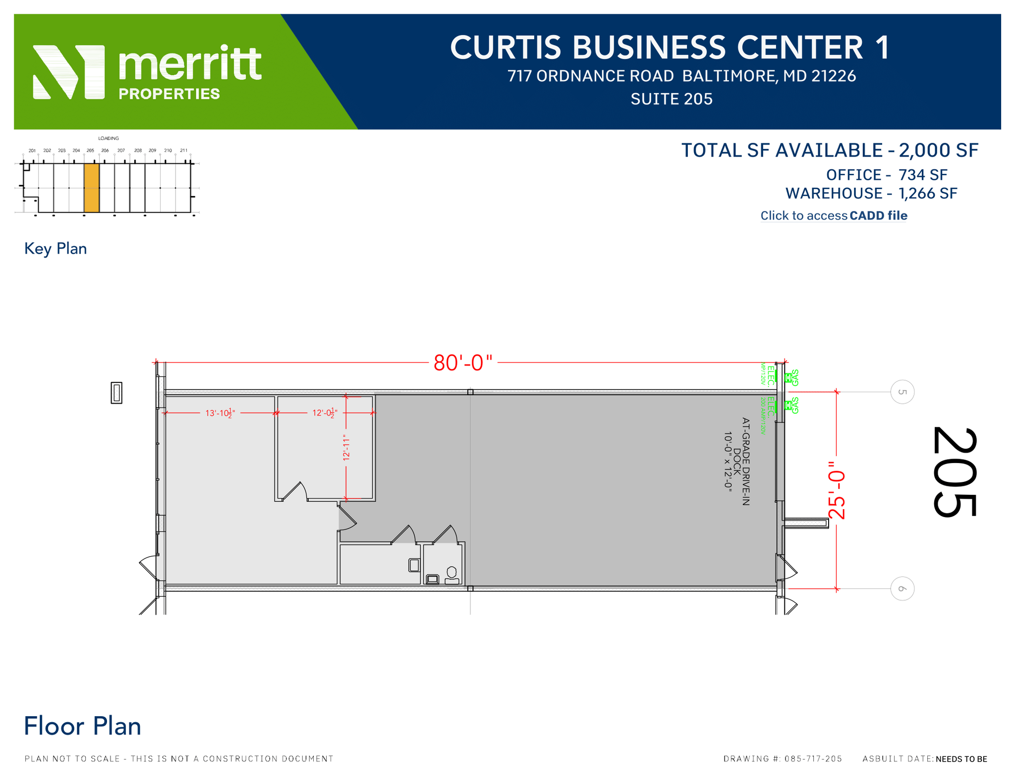 713 E Ordnance Rd, Baltimore, MD en alquiler Plano de la planta- Imagen 1 de 1