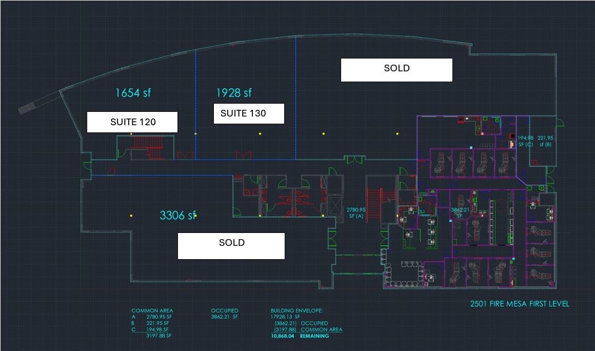 2501 Fire Mesa Dr, Las Vegas, NV 89128 - Unidad 120 -  - Plano de la planta - Image 1 of 1