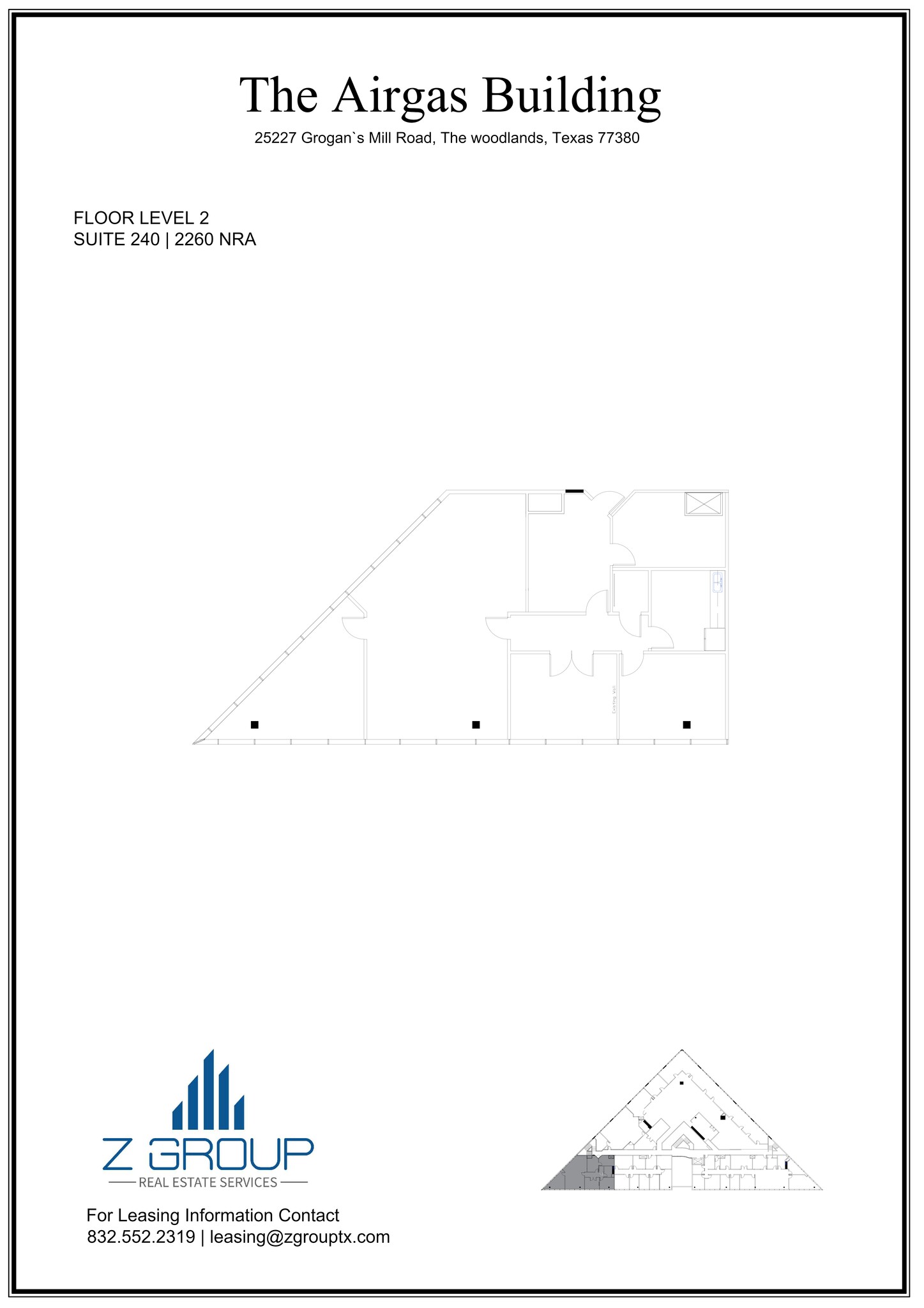 25227 Grogans Mill Rd, The Woodlands, TX en alquiler Plano del sitio- Imagen 1 de 1