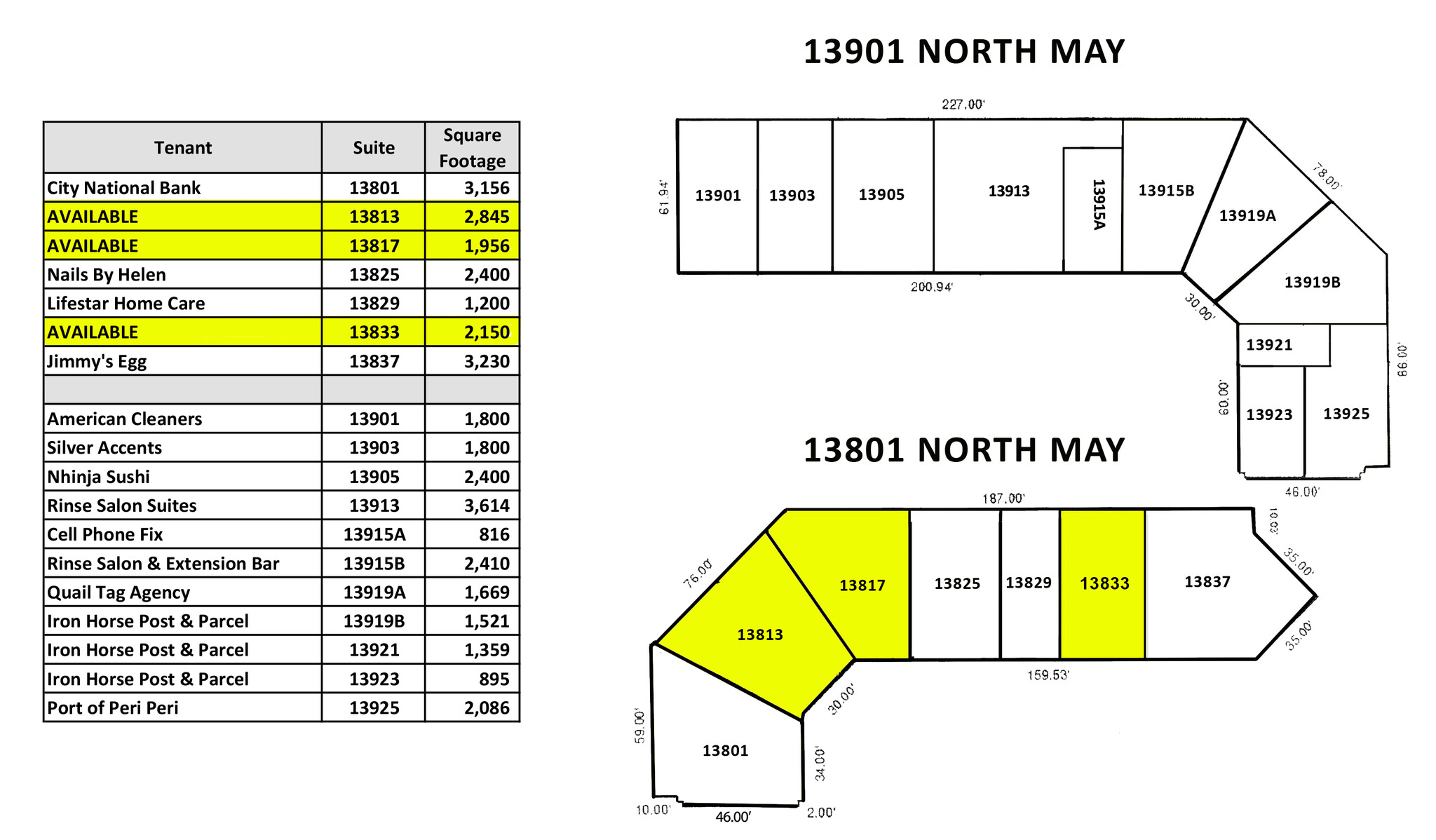 13802-13804 N May Ave, Oklahoma City, OK en alquiler Plano del sitio- Imagen 1 de 1