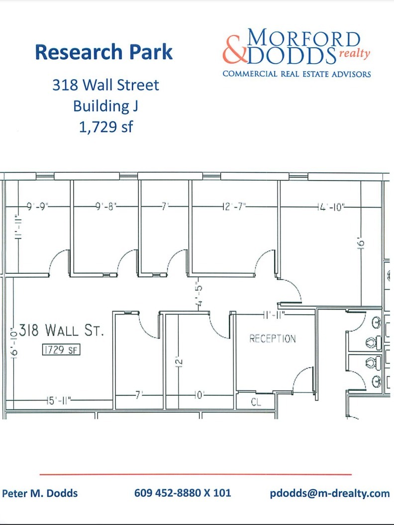 301-325 Wall St, Princeton, NJ en alquiler Plano de la planta- Imagen 1 de 1