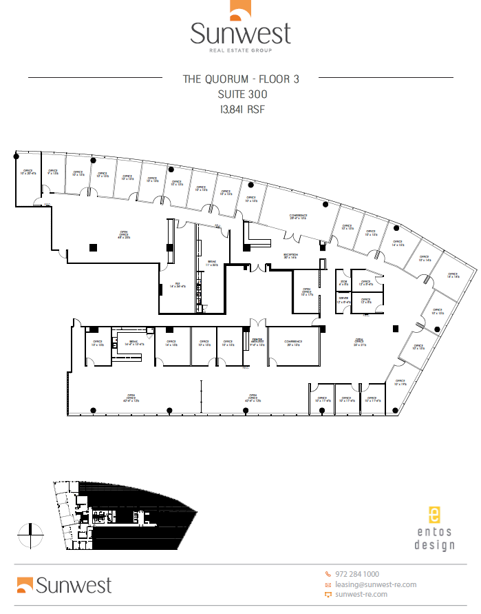 14850 Quorum Dr, Dallas, TX en alquiler Plano de la planta- Imagen 1 de 2