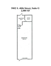 5002 S 40th St, Phoenix, AZ en alquiler Plano de la planta- Imagen 1 de 1